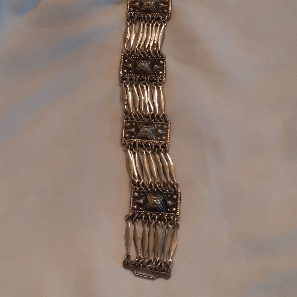 Mayan Silver Bracelet - image 3